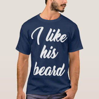 T-shirt J'aime sa barbe blanche pour les femmes et les hom