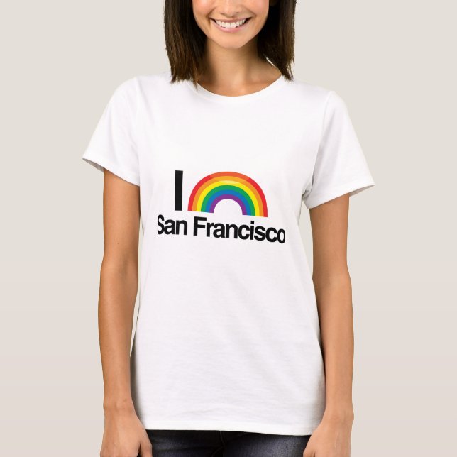 T-SHIRT J'AIME SAN FRANCISCO GAIE - .PNG (Devant)
