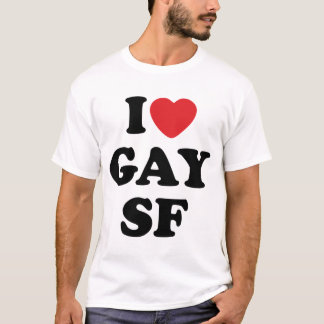 T-shirt J'aime SF gai