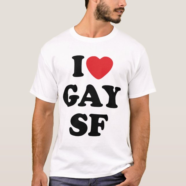 T-shirt J'aime SF gai (Devant)