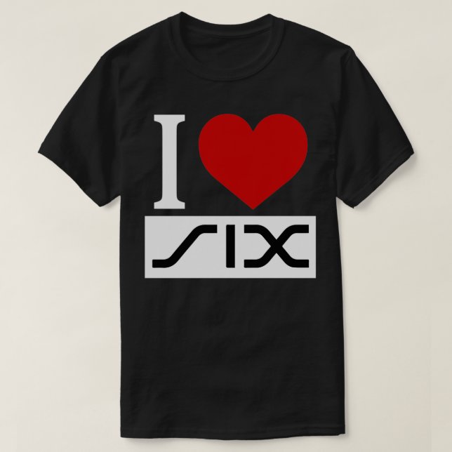 T-shirt J'aime six (Design devant)