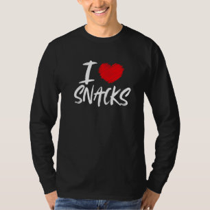 T-shirt J'Aime Snacks Junk Food Foodie Snacking Parking