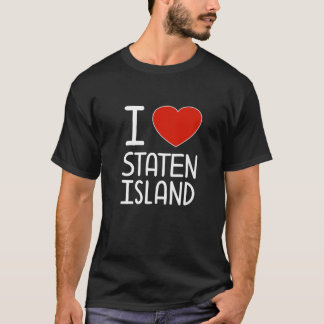 T-shirt J'aime Staten Island Red Heart