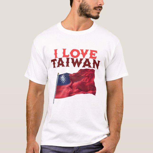 T-shirt J'aime Taïwan (Devant)