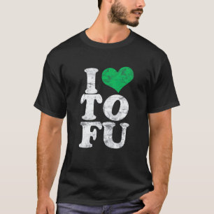 T-shirt J'aime Tofu Herbivore  J'adore Tofu  Amour Végétal