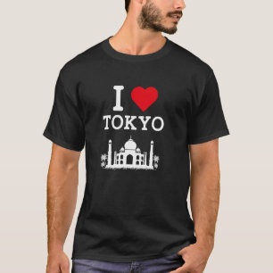 T-shirt J'aime Tokyo Drôle Indien Blague Blague Repère 