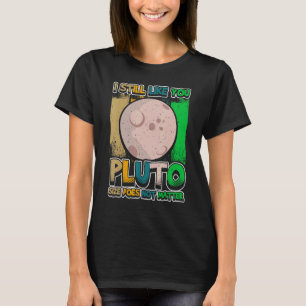 T-shirt J'aime toujours Pluto Retro Style Space Science