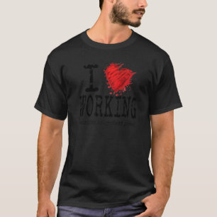 T-shirt J'Aime Travailler Sur Mon Court Jeu En Disant Golf