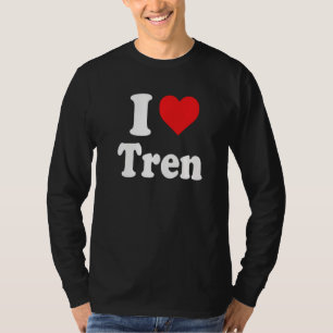 T-shirt J'aime Tren Distressed Retro Vintage 1