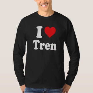 T-shirt J'aime Tren Distressed Retro Vintage 1