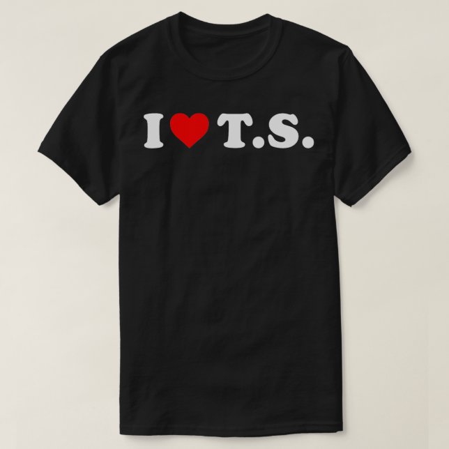 T-SHIRT J'AIME TS I COEUR TS (Design devant)