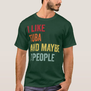 T-shirt J'Aime Tuba Peut-Être 3 Personnes