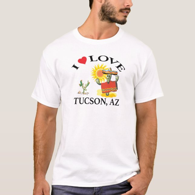 T-shirt J'aime tucson, arizona (Devant)