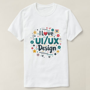 T-shirt J'Aime Ui Ux Design Funny Ui Ux Designer