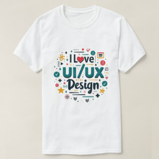 T-shirt J'Aime Ui Ux Design Funny Ui Ux Designer