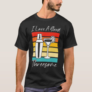 T-shirt J'Aime Un Bon Trois Hommes Femme Mème Adulte Hu