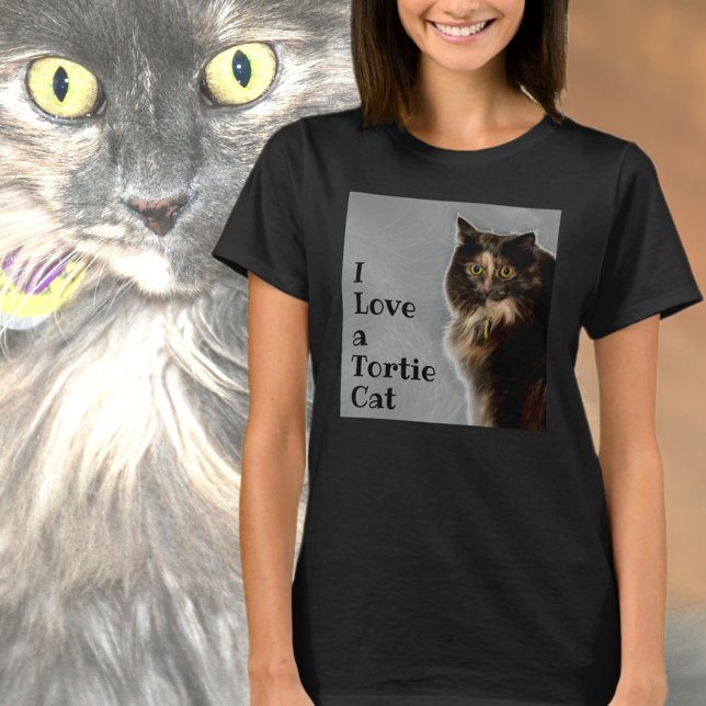 T-shirt J'aime un chat Tortie (Créateur téléchargé)