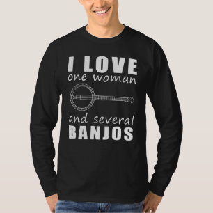 T-shirt J'aime une femme et plusieurs banjos