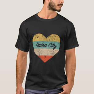 T-shirt J'aime Union City New Jersey en détresse
