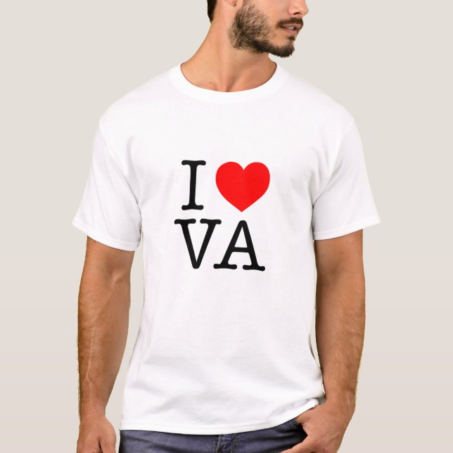 T-shirt J'aime VA la Virginie (Devant)