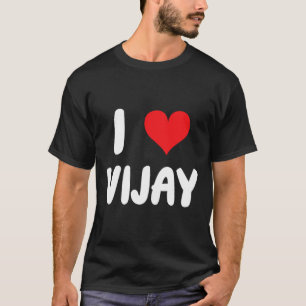 T-shirt J'aime Vijay - Cœur 