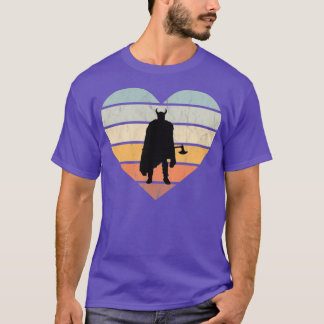 T-shirt J'Aime Viking Warrior Avec Ax