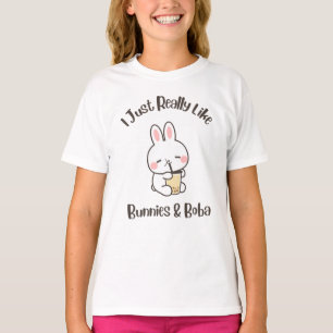 T-shirt J'aime vraiment beaucoup les lapins et Boba Bunny