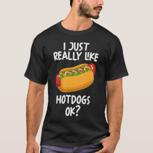 T-shirt J'Aime Vraiment Hotdogs Ok