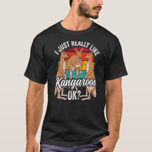 T-shirt J'Aime Vraiment Kangaroos Ok Kangaroo Animal