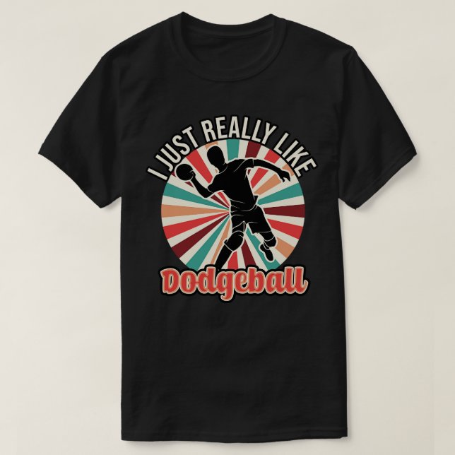 T-shirt J'Aime Vraiment Le Dodgeball (Design devant)