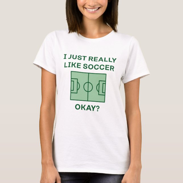 T-shirt J'Aime Vraiment Le Football Ok (Devant)