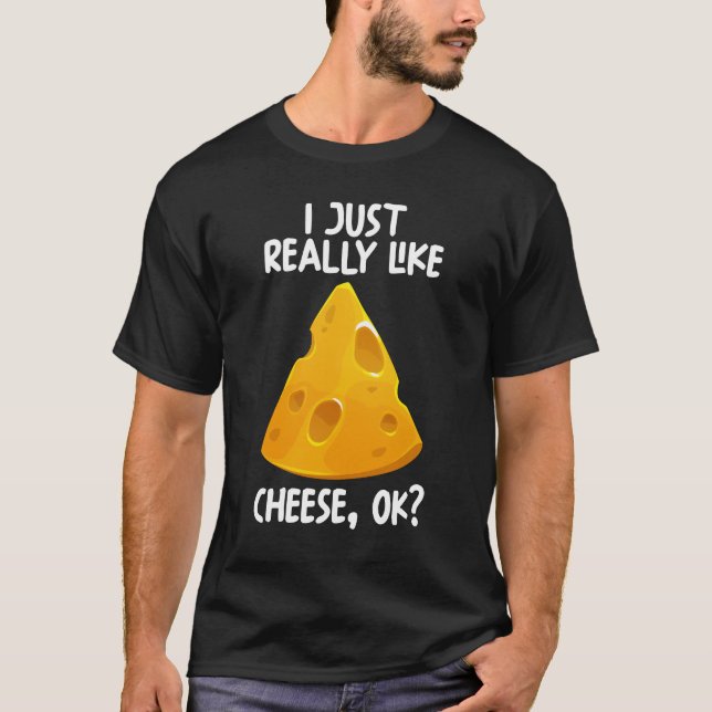 T-shirt J'Aime Vraiment Le Fromage Ok (Devant)