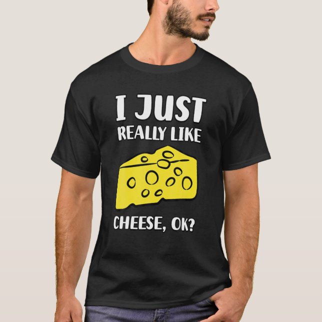 T-shirt J'Aime Vraiment Le Fromage OK (Devant)