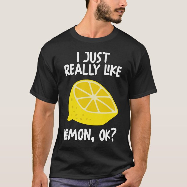 T-shirt J'Aime Vraiment Lemon Ok (Devant)
