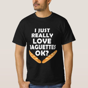 T-shirt J'Aime Vraiment Les Baguettes - Baguette Drôle
