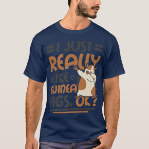 T-shirt J'Aime Vraiment Les Cochons De Guinée Ok Premium 2