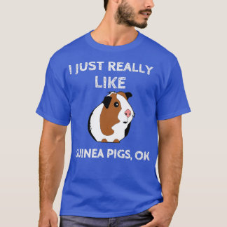 T-shirt J'aime vraiment les cochons d'Inde ok