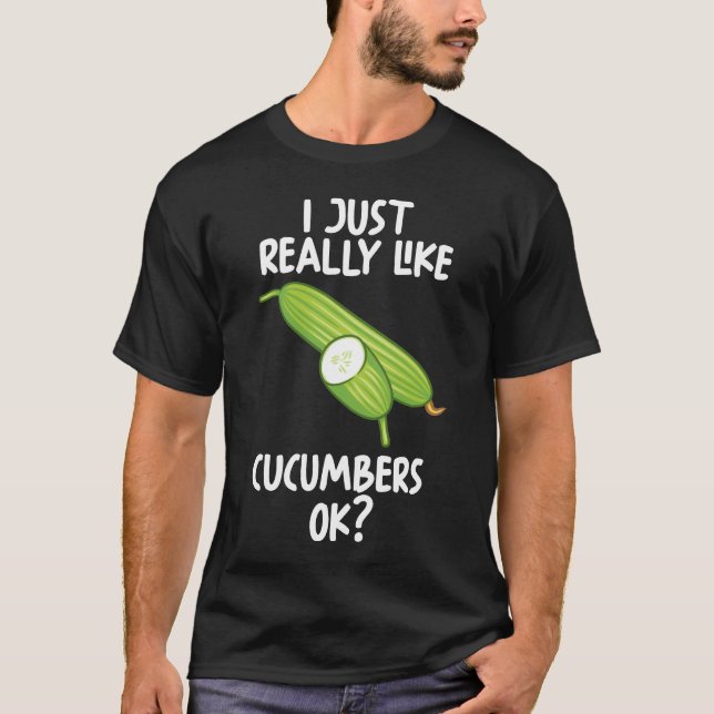 T-shirt J'Aime Vraiment Les Concombres Ok (Devant)
