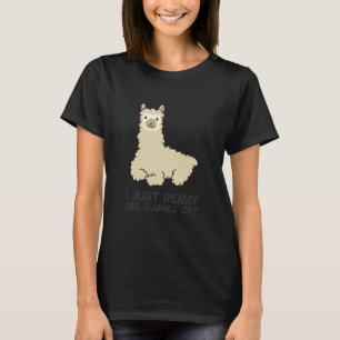 T-shirt J'Aime Vraiment Les Llamas