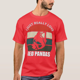 T-shirt J'Aime Vraiment Les Pandas Rouges