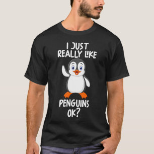 T-shirt J'Aime Vraiment Les Pingouins Ok