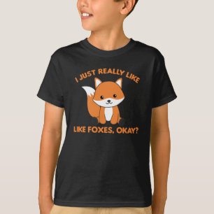 T-shirt J'Aime Vraiment Les Renards Ok Funny Fox