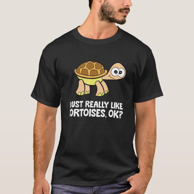 T-shirt J'Aime Vraiment Les Tortues Ok Tortoise (Devant)