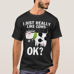 T-shirt J'Aime Vraiment Les Vaches Ok Fantastique Vache Ag