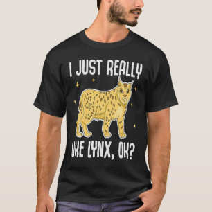 T-shirt J'Aime Vraiment Lynx OK Mignonne Lynx Big Cat