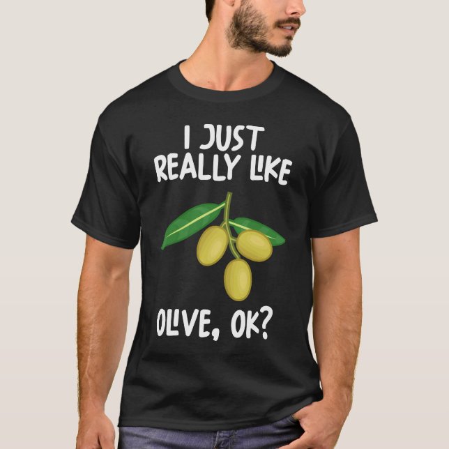 T-shirt J'Aime Vraiment Olive Ok (Devant)
