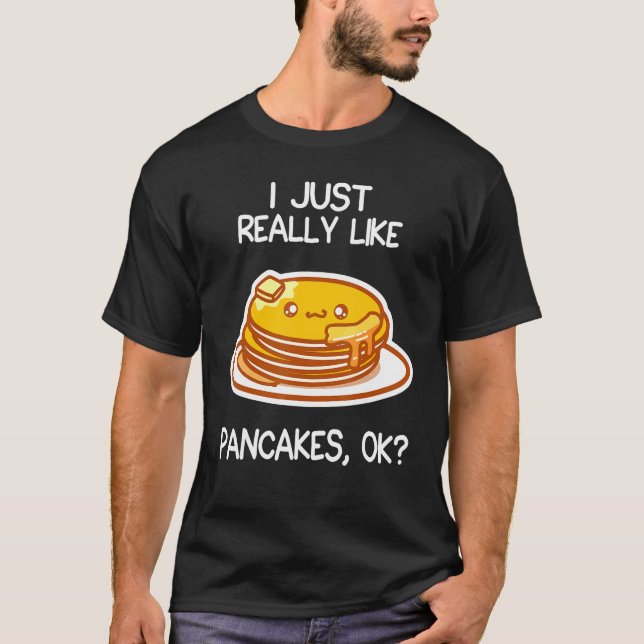 T-shirt J'Aime Vraiment Pancakes Pancake (Devant)