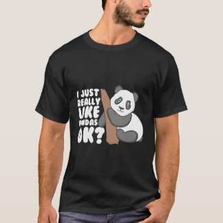 T-shirt J'Aime Vraiment Pandas Ok Panda