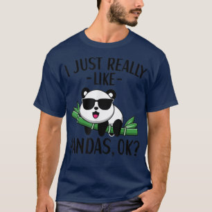 T-shirt J'aime vraiment Pandas Panda Bear Lover