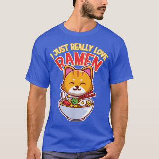 T-shirt J'aime vraiment Ramen chats, ramen, kawaii, japona